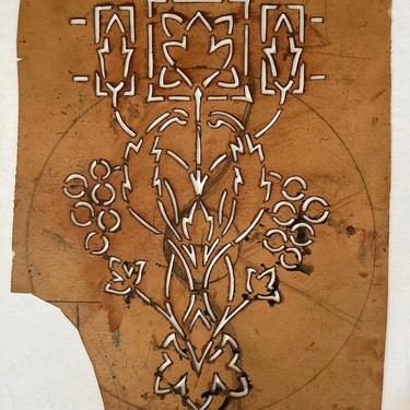 antique handcut stencils choice - art nouveau grape motif craftsman wall decor 