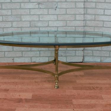 Mid Century Labarge Brass Coffee Table