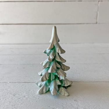 Vintage Miniature Christmas Tree // Fairy Garden Christmas Tree // Miniature Christmas Tree For Crafts // Christmas Village Tree 