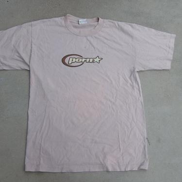 Vintage T-Shirt Pornstar faded Tee destroyed large  1990s Skate Skateboard Cool 