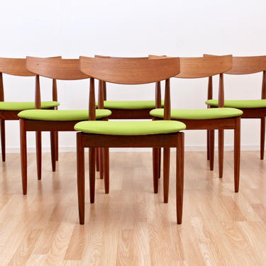 Mid Century Dining Chairs 6 Set by Kofod Larsen 