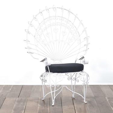 Bohemian Twist Metal Peacock Chair