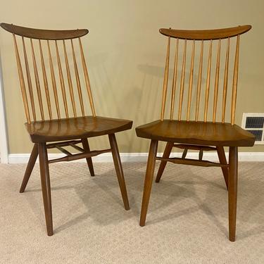 Pair of Authentic George Nakashima “New Chairs” Widdicomb Sundra 