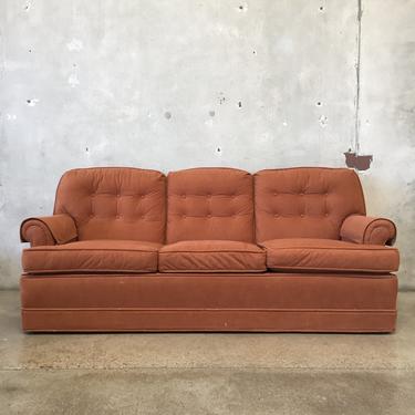 Mid Century Modern Burnt Orange Sofa