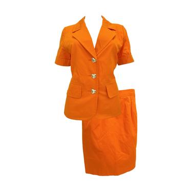 YSL Orange Skirt Set