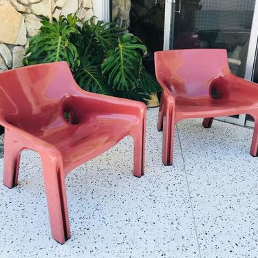 MID CENTURY MODERN Pair of Gaudi Chairs by Vico Magistretti #LosAngeles 