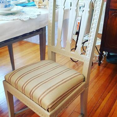 Single Antique White Dining/Desk Chair 2 Available $125 ea. 