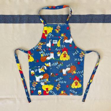 Vintage 1970s 1980s Hee Haw NOS Denim Apron by Liberty 