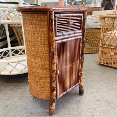 Petite Bamboo and Seagrass Cabinet