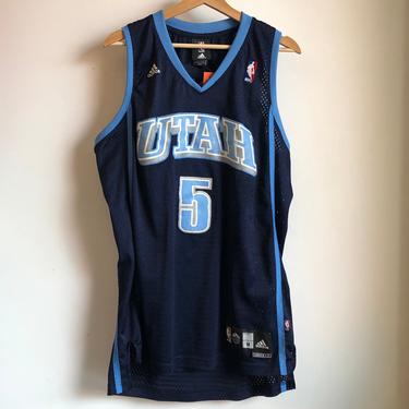 adidas Carlos Boozer Utah Jazz Blue Swingman Basketball Jersey
