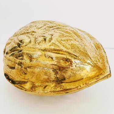 Brass Nutcracker in Form of a Walnut