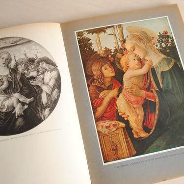 Vintage Botticelli Art Book by Leonello Venturi in French, Copyright 1937 