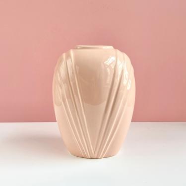 Blush Pink Art Deco Vase 