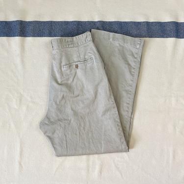 Size 31 x 32 Vintage 1950s Button Fly US Army 8oz Cotton Khaki Chino Pants 5 