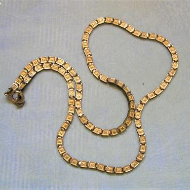 Antique Victorian Gold Filled Bookchain, Old Gold Filled Book Chain, Victorian Necklace (#3849) 
