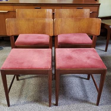 Item #MA48 Set of Four Vintage Dining Chairs c.1960