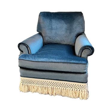 AVAILABLE: Blue Velvet Armchair 