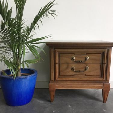vintage mid century cube nightstand by Dixie.
