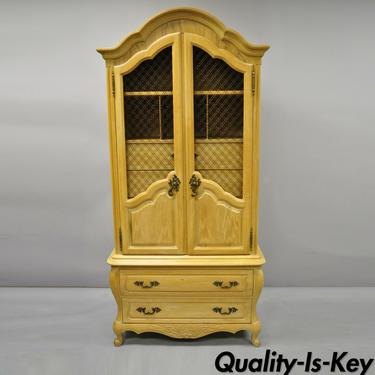 Vintage Hickory Mfg. French Country Provincial Armoire Wardrobe Dresser Cabinet