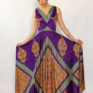 Royal Purple Full Sweep Maxi Dress S-S/M