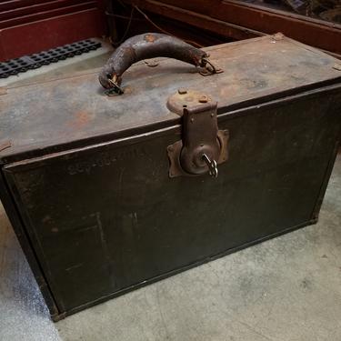 Vintage Steel Salesman Sample Case 7.25 x 12.25 x 20.25