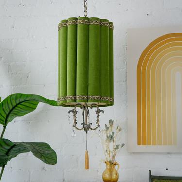 Olive Green Hanging Lamp