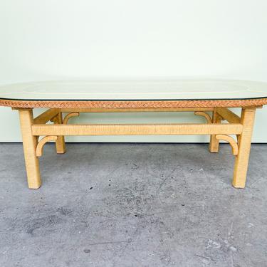 Henry Link Braided Rattan Coffee Table