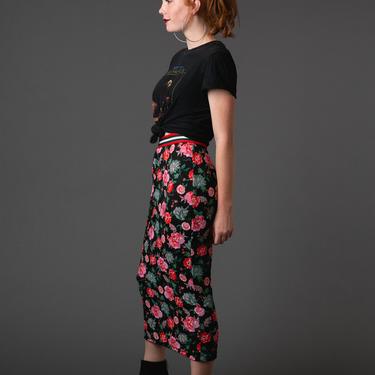 Sweet Brier Floral Pencil Skirt 