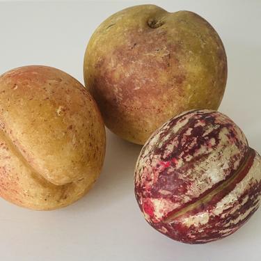 Marble Stone Fruit, Trio of Peaches and Plum