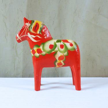 5.25 Inch Swedish Dala Horse Figurine - Folk Art from Sweden 