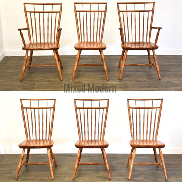 Nichols and Stone Faux Bamboo Dining Chairs - Set of 6 