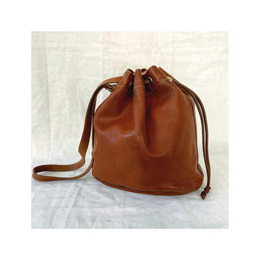 Longchamp bucket bag, Leather Bucket Bag, Brown Bucket bag, Bucket Purse, Brown leather bag, Brown shoulder bag, Oak brown bag, crossbody 