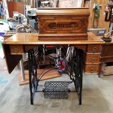 Antique Household Treadle Sewing Machine