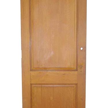 Vintage 2 Pane Quarter Sawn Oak Privacy Door 83.5 x 35.675