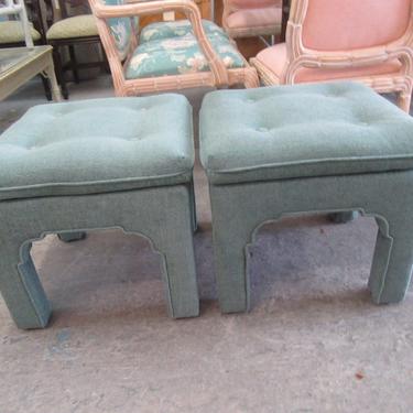Pair of Moroccan Upholstered Benches