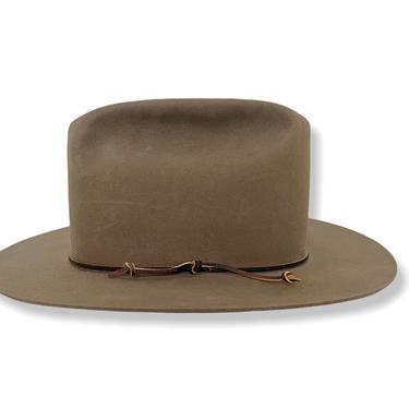 Vintage BROWNING Cowboy Hat ~ size 7 1/2 ~ Fur Felt ~ Western Fedora ~ Open Road / Rancher 