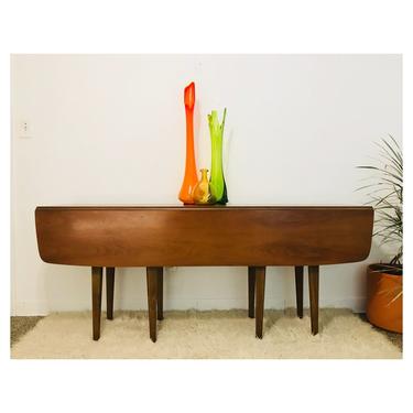 (SOLD) 1956 Drexel Profile K43 Drop Leaf Dining/Sofa Table