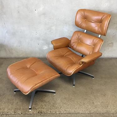 Mid Century Eames Style Plycraft Lounge Chair &amp; Ottoman