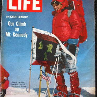 Life Magazine Original April 9 1965 Robert Kennedy Climbs Mt. Kennedy Edition 
