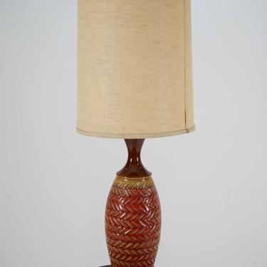 Vintage Red Ceramic Lamp