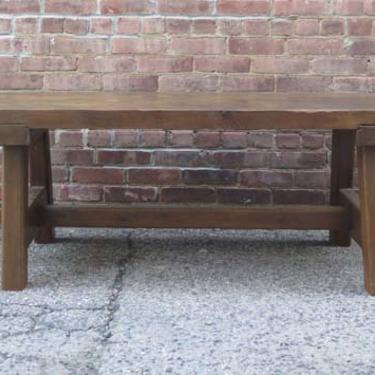 Antique French Oak Bench / Coffee Table