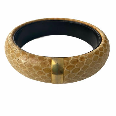 Tan Snakeskin Bracelet 