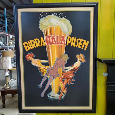 Birra Italia Pilsen Reproduction Advertising Print