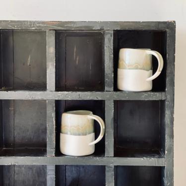 Set of 4 Ceramic Reactive Glaze Coffee Mugs | Set of 4 Coffee Cups | Natural | Tan | Khaki | Modern Rustic | Cabin | Modern Farmhouse 