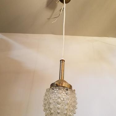 Pendant Light with Bubble Shade. 5 x 34.