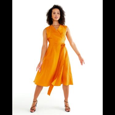 Chima Wrap Dress (Saffron)