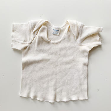 vintage 1960s JCPenney Cotton Baby Tee / 0-3M 