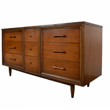 Walnut Long Dresser Huntley Furniture Mid Century Modern 