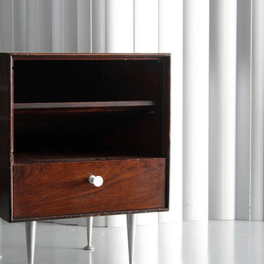 Rosewood Thin Edge Night Stand by George Nelson for Herman Miller