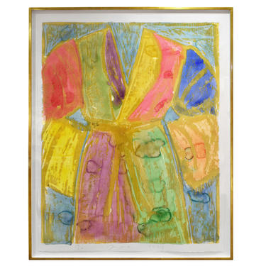 Jim Dine "Yellow Watercolors" Woodcut and Watercolor 1993 (Signed)